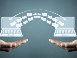 Data transfer between two laptops.
