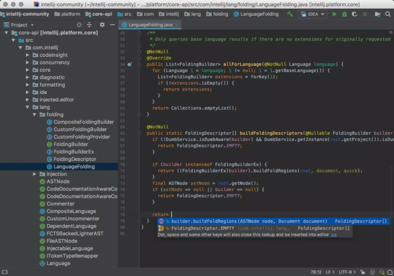Intellij IDEA for developers.