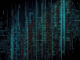 Stream of binary codes.