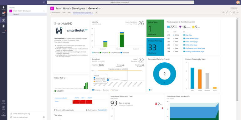 Microsoft Teams collaboration tool.