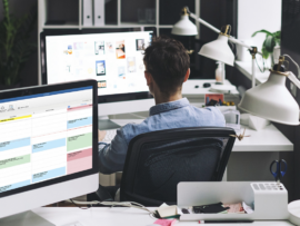 A person using Microsoft Office Professional.